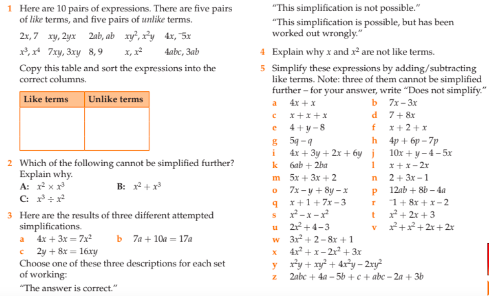 10C1MAT22 Like Terms